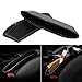 AMOYON Car Gap Filler, 2 Pack Premium Leather Seat Gap Pockets for Car Console Organizer Seat Side Storage Box Holding Phone Sunglasses Keys, Black