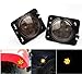 u-Box Jeep JK Front Fender Side Maker Lights LED Light Clear Lens for 2007-2018 Jeep Wrangler,Amber Front Fender Flares Parking Turn Lamp Bulb Indicator Lens