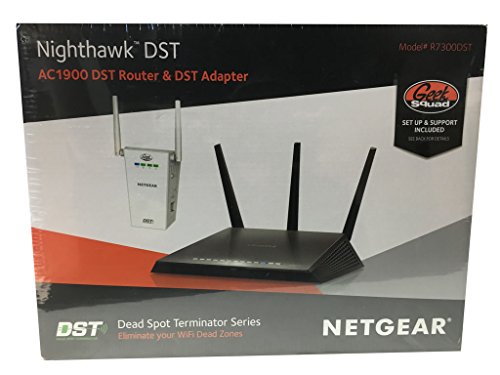 NETGEAR - Nighthawk DST AC1900 (R7300) Wireless-AC Gigabit Router with DST Adapter - Black