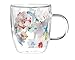Summer Bloom Glass Cup - 5 x 4 x 5 Inches