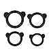 Utimi Four Pecies Suit Cute Little Bear Silicone Cock Rings and Penis Rings with Four Different Sizes