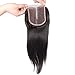 EVA HAIR 7a Brazilian Straight Lace Front Closure Piece 3.5x4 Virgin Human Hair Closure Bleached Knots Middle Part Lace Closure with Baby Hair in Stock (14inch)