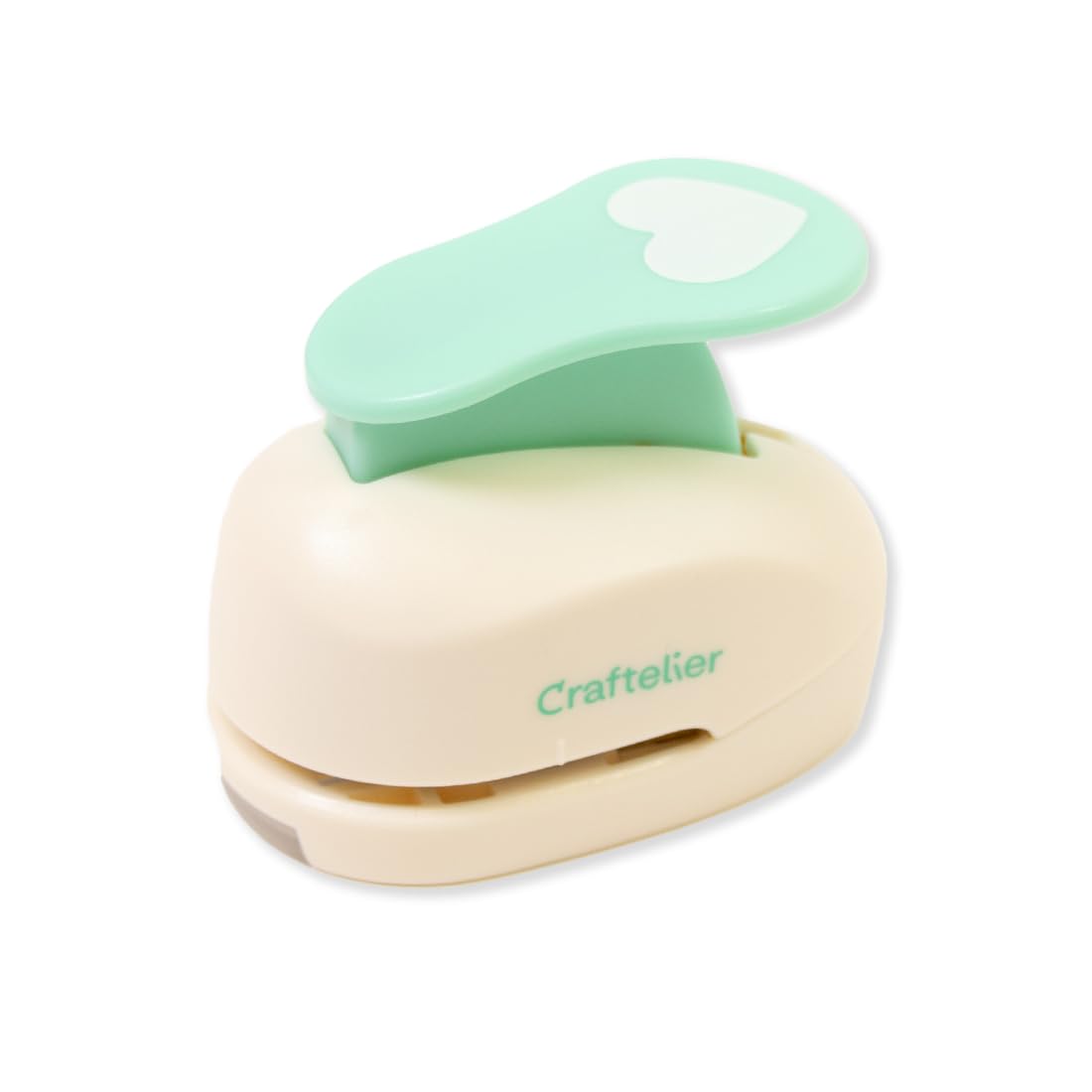 Craftelier - 1” (2.54 cm) Diameter Heart Punch with Lever Press | Suitable for Paper and Cardstock | Ideal for Craft and Scrapbooking Projects | Size Approx. 7 x 4.5 x 6 cm