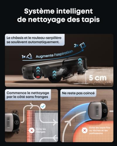Robot aspirateur Laveur Omni S2 avec Station UniClean™ 12-en-1