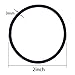 eBoot 40 Pack Black Hair Elastics Hair Ties Hair Bands Bulk Ponytail Holders (3 mm)
