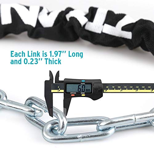 Titanker Bike Chain Locks, Bike Locks Heavy Duty AntiTheft Bicycle Chain Lock with Keys Lock