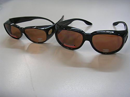 WearOver Blue Light Blocker Glasses with UV400 Amber Lens (Medium) PO2-A