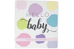 Bobee Hello Baby Memory Book, a journal scrapbook for girls milestones and memories first 5 years