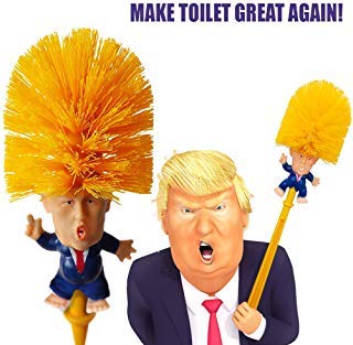 ProdeeCo Donald Trump Toilet Brush with Legs, Trump Toilet Scrubber, Make Toilet Great Again, Funnie - //coolthings.us