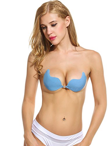 Yslmdry Strapless Silicone Adhesive Bra Stick on Bra nu Bra Bras