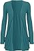 Fashion Womens Boyfriend Pocket Cardigan Shrug Sweater (S/M (6/8), TURQUOISE)