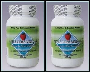 Apple Cider Vinegar by Vita Plus, 250 Capsules (Pack of 2)