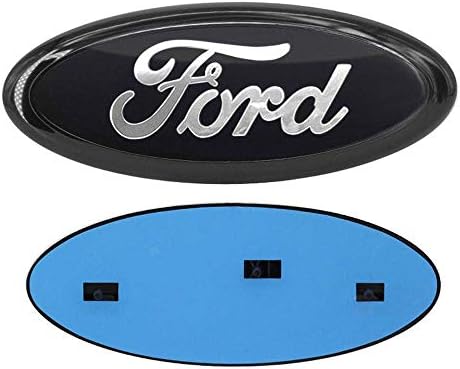YiHee Oval 9"X3.5" Ford F150 Front Grille Rear Tailgate Emblem, Decal Badge Nameplate for 2004-2014 F250 F350, 2011-2014 Edge, 2011-2016 Explorer, 2006-2011 Ranger