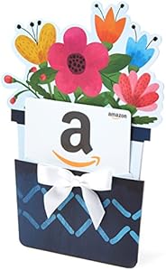 Amazon.com Gift Card for Any Amount in a Flower Pot Reveal (Classic White Card Design)