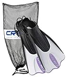 Cressi Palau Short Snorkeling Swim Fins with Mesh Bag