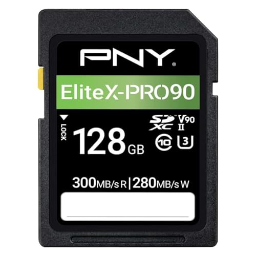 PNY EliteX-PRO 90 128GB SD Speicherkarte C10 U3 V90 UHS-II
