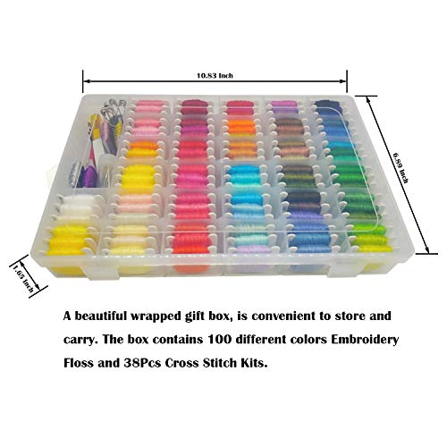 4 Embroidery+Floss+Cross+Stitch+Threads