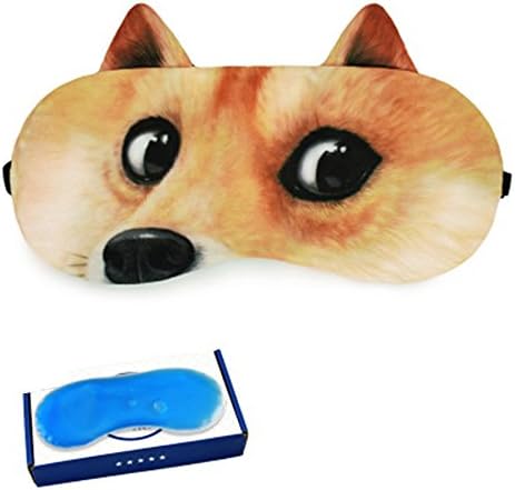 DUNAN Silk Eye Mask Soft Eye Bags Adjustable Sleeping Blindfold for Kids Girls Adult for Yoga Traveling Sleeping Party Hot steam eye mask [Ice patch]166