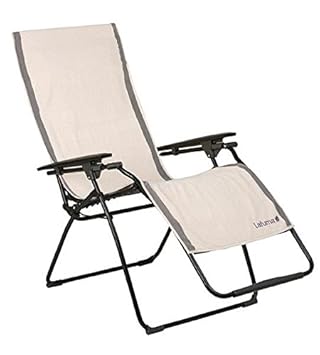 Lafuma Frotteeauflage für alle Relax-Liegestühle, 100% Baumwolle, ecru (grau), 60 x 180 cm