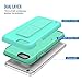 ZVEdeng iPhone 6 Case, iPhone 6S Case, Vertical and Horizontal Stand Finger Strap Foldable Kickstand Holster Phone Stand Dual Layer Anti Scratch Case Cover for Apple iPhone 6 / 6s 4.7'' Mint Green
