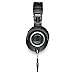 Audio-Technica ATH-M50x Professional Monitor Headphones (Black) + Tekline Active Replacement Cable