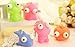 Fireboomoon Pack of 8 Raised Eyes Doll Anti Stress Ball Vent Animal Keychain Squeezing Toys Anti Stress Ball,Vent Animal Keychain,Squeezing Toys,Squishy Splat Ball,Squishy Stress Relief Balls,Squishy