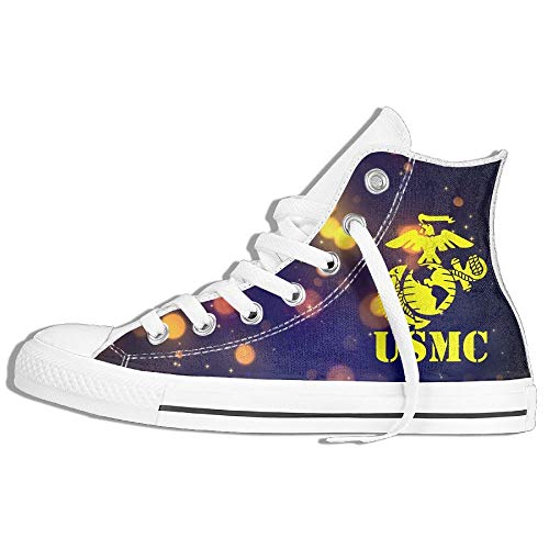 BEYOUR USMC Marine Corps High Top Classic Unisex Casual Fash