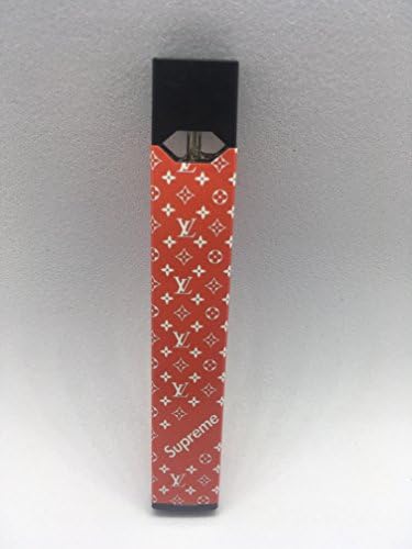 2 PACK Skin for Pax Juul - Protective, Durable, and Unique Vinyl Decal wrap cover| Easy To Apply, Remove, and Change Styles | Made in the USA (LV RED)