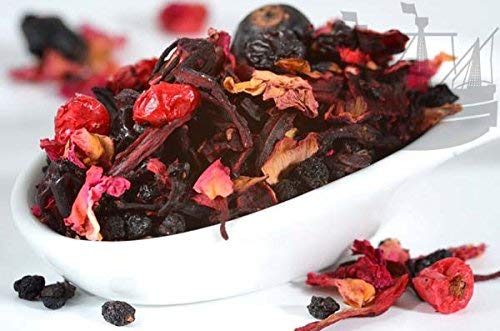 Bremer Gewürzhandel Rote Johanna Früchtetee, lose, lecker aromatisch für entspannte Momente, ohne künstliche Zusatzstoffe, 100g