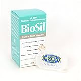 Bundle - 2 Items: 1 Bottle Of Biosil Hair Skin and Nails By Natural Factors - 30 Capsules and 1 Pill Box