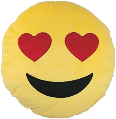 TRENDY PLUSH PILLOWS: Heart Eyes Valentine Throw Pillow (TRUE LOVE)