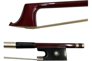 yinfeel 1pcs of 4/4 carbon fiber violin bow,blue,pink,green,white,coffee coulour white horse hair for adult (red)