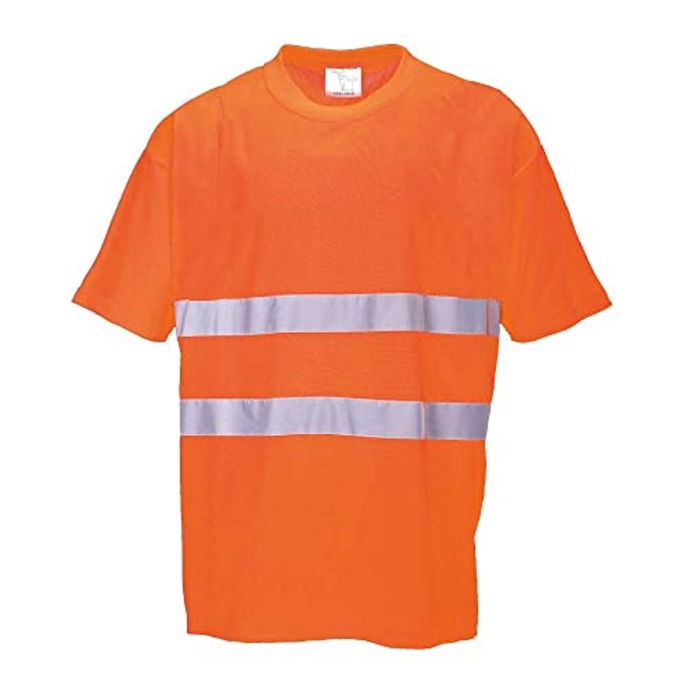 Portwest Cotton Comfort T-Shirt, Size: L, Colour: Orange, S172ORRL