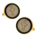 Saint Cross Cuff links Gift Boxed(wedding cufflinks,jewelry for men,gift for groom)