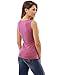 PattyBoutik Women Zip Front V-Neck Tank Top (Moderate Raspberry Small)