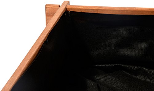 dobar® 58185FSC Hochbeet Peru mit Rankgerüst | Blumentreppe Dreistufig | Kräuterbeet Massivholz | Große Blumentreppe | Rankhilfe und Pflanzvlies inklusive | 110 x 88 x 115 cm | Braun – Bild 6