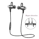 Bluetooth Headphones,Wireless Bluetooth Earbuds Headset Aumo Magnetic Sweatproof Sports Bluetooth Headphones,Lightweight Stereo Noise Cancelling Earphones for Gym,Running,Workout with Built-in Mic