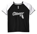 MLB Women's Short Sleeve Raglan Deep V-Neck T-Shirt
