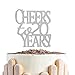 NOVIIML er Cheer to 20 Years Cake Topper - Hello 20 - Happy 20th birthday Cake Topper - 20th Birthday/Wedding Anniversary Party Decoration