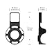 H.VIEW Echo Dot Wall Mount Holder Stand for 2nd Generation,Full Protection Shelf,A Space-Saving Solution for Your Smart Home Speakers, Hide Wires,Build-in Cable Management -Black
