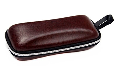 image for Heyuni. Square cortex Eyeglass Case, Protective Clamshell Holder for G