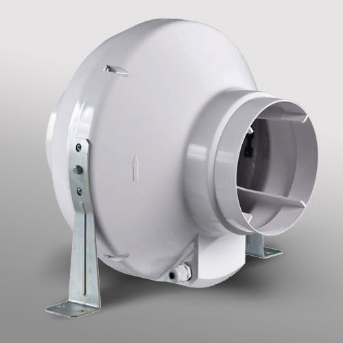 In Line Duct Fan Mounted Extractor Fan Hydroponics Grow Room 4 5 6 8 10 & 12 with 2 YEAR WARRANTY (4 / 100mm dia - 250m3/hour) by FANTRONIX VK Series