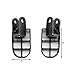 Krator Black Foot Pegs Compatible with Honda Motocross CR80R, CR85R, XR250R, XR400R, XR600R, and More! (1988-2012) Dirtbike Foot Rest Stomper Footpegs (FP005)