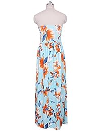 Vestido diseño floral clásico largo sin mangas, vestido estampado para mujer