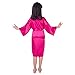 Children's Silk Stain Pure Kimono Wedding Dressing Gown Kimono Robes Bridal Lingerie Sleepwear (12, rose)