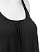 JJ Perfection Woman's Solid Racerback Flare Tank Top With Cinched Back