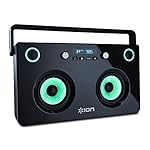 ION Audio Spectraboom | Bluetooth Stereo Boom Box with Lighted Speakers & Built-In Rechargeable Battery (60 watts)