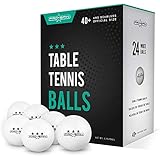 PRO SPIN Ping Pong Balls - White 3-Star 40+ Table Tennis Balls (Pack of 24) | High-Performance ABS Training Balls | Ultimate Durability for Indoor/Outdoor Ping Pong Tables, Competitions, Games