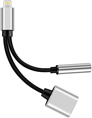 2 in 1 Lightning 3.5mm Audio Adapter supports IOS 10.3 Headphone Jack Adapter for iphone 7 7 plus