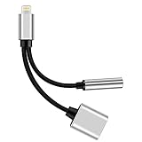 2 in 1 Lightning 3.5mm Audio Adapter supports IOS 10.3 Headphone Jack Adapter for iphone 7 7 plus